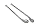 A2Z-SP003 Set of 2 Stainless Steel Double Ended Square & Angled Right Left Spoon Sampler Lab Spatula, 7