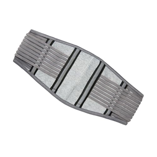 Faja lumbar elástica soporte cintura gris plata