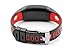 Go-tcha Evolve LED-Touch Wristband Watch for Poke mon Go with Auto Catch and Auto Spin - Black/Red