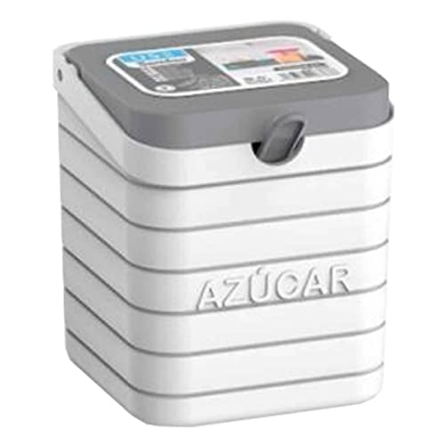 Tradineur Sucrier modèle original en plastique, idéal pour le petit déjeuner du matin, 10,7 x 9,5 x 9,5 cm, couleur aléatoire