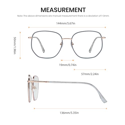 Image of Cyxus Photochromic Blue Light Glasses for Men Women Computer Glasses UV Protection Glasses 8261
