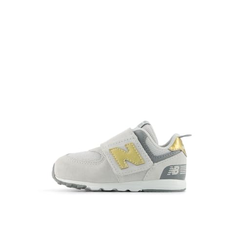 Image of New Balance Kid's 574 New-B Hook & Loop Sneaker (Infant /Toddler)