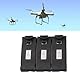 RC-Drohnen-Lithium-Akku für E88 E88Pro LSE525 E525Pro Andere Ferngesteuerte Flugzeuge mit Tragbarem 3-in-1-Ladekabel, Quadcopter-Zubehör mit Überladeschutz (2600 mAh)