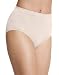 Barelythere Women's Solid  Microfiber Full Brief Panty, Light Beige, 6/7