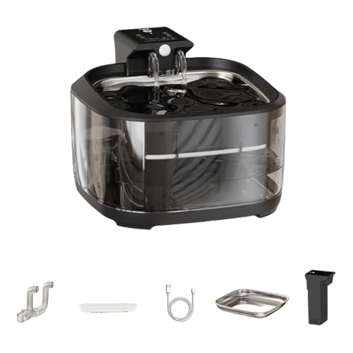 Fuente automática para gatos recargable USB 4.5L