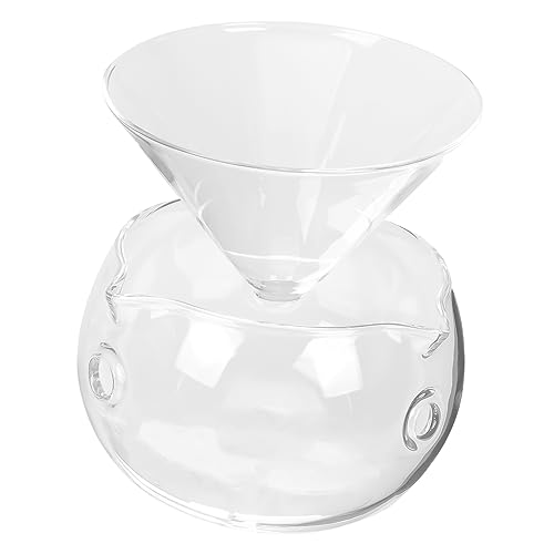 Healifty Ciotole in Vetro Trasparente con Camera per Ghiaccio Scodella per Insalate e Dessert Stabile e Raffreddante per Frutta e Antipasti Adatta per Feste e Uso Quotidiano