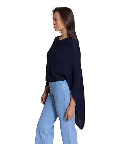 CLAUDIA NICHOLE by Alashan 100% Cashmere Luxe Dress Topper Poncho - Lightweight, Soft, Cozy & Versatile - Great Gift Item2