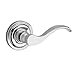 Baldwin PSTUBTSR260 Reserve Passage Tube with Traditional Square Rose, Bright Chrome Finish