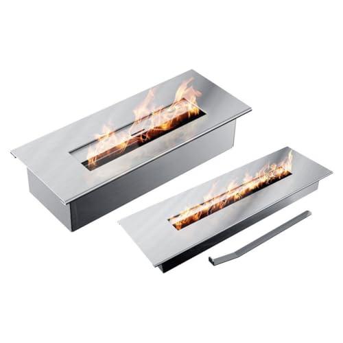 Kivivaka Lot de 3 brûleurs de gel au bioéthanol pour cheminée - Calcium-magnésium-silicate, résistant à la chaleur jusqu'à 1206, blanc 30101 cm