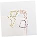 Angoily Pcs Metal Paper Clamp Dolphin Shape Paper Clips Note Organizers for Bookmarks Photo Signs