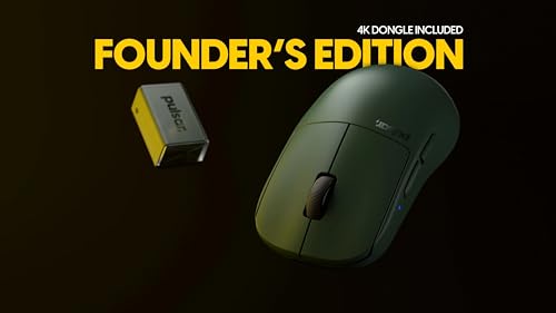 Image of Pulsar Gaming Gears X2H Wireless Gaming Mouse, Founder's Edition, Ultra Lightweight 1.90 oz (54 g), Symmetrical, Optical Switch, 2.4 Ghz 1 ms, 26000 DPI, PAW3395 Sensor (Medium, Wireless, Green)