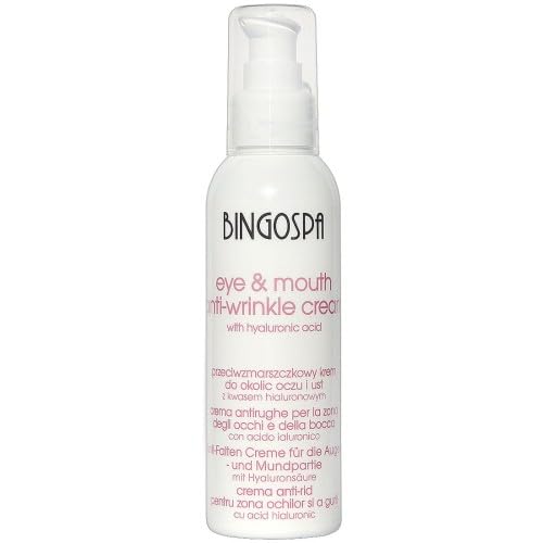 Patas de gallo Surcos Crema antiarrugas para el contorno de ojos y labios con ácido hialurónico BINGOSPA
