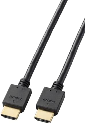 （07:00時点） エレコム HDMI ケーブル 1m ハイスピード 4K/30Hz ARC対応 金メッキ 3重シールド 【HIGH SPEED with ETHERNET認証済み】 テレビ・プロジェクター・パソコン・ゲーム機に ECDH-HD14E10BK