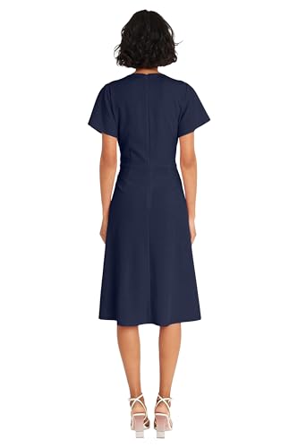 Maggy London Faux Wrap V-Neck Flutter Sleeves Cocktail Wedding Guest Dresses for Women3