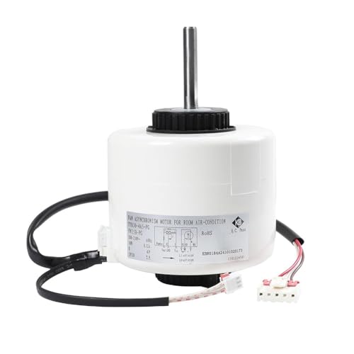 Lawnoval FN35B-PG YYR30-4A5-PG Motor de ventilador de aire acondicionado interior 30W 208-230V 60Hz 6 cables bajo ruido ≤35dB compatible con Y4S476E002G Series Blanco