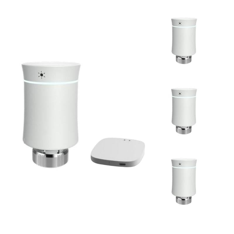 SILAMP - Kit Testina Termostatica Collegata Universale Touch con Schermo LCD