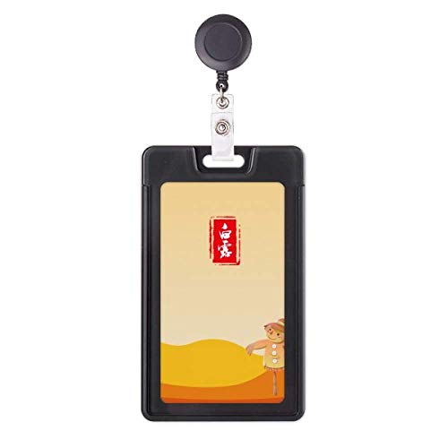 Funda retráctil para tarjetas White Dew antirrayaduras para pases de identidad