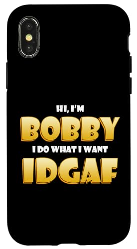 Bobby Costume IDGAF Funny Meme Halloween Costume For Bobbys �X�}�z�P�[�X iPhone X/XS �p