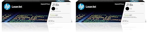 Image of HP 218A Black Toner Cartridge | Works with Color LaserJet Pro 3201, MFP 3301 Series | W2180A , (Pack of 2)