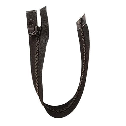 Chunky No.5 Plastic Molded Zip Open End (Black -322, 35.4 inch - 90 cm (Open End)), Black (322)