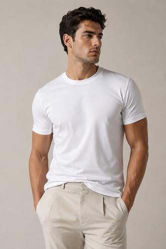 Image of London Hills T Shirt For Man | Men Round Neck Tshirts | Tshirt Shirts Men | Gym T Shirts For mens Workout | T-shirts For Man Cotton Stylish Round Neck T Shirt Half Sleeve Regular Fit Solid Multicolour