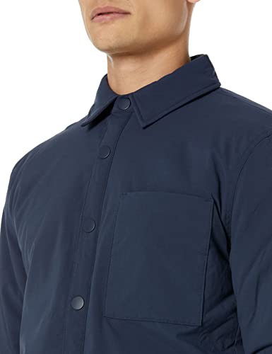Amazon Aware Men's Regular-Fit Nylon Insulated Shirt Jacket (Available In Tall), Navy, Large #TOP2