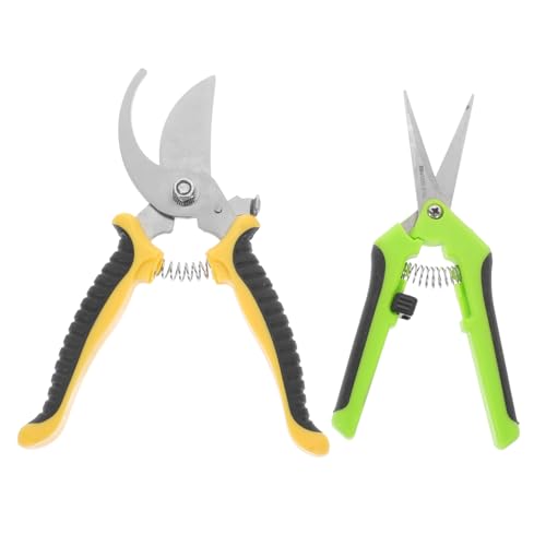 INOOMP 2pièces Lot De Sécateurs De Jardin Ciseaux à Fleurs Cisailles à Plantes Pour Jardinage