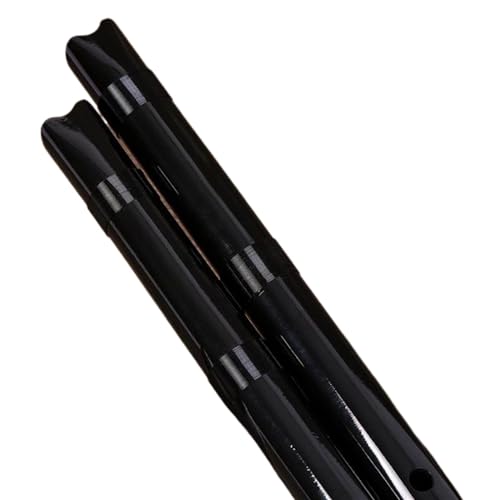 Handgefertigte Natürliche Weiße Bambusflöte Shakuhachi Chiba Kurze Flöte Xiao Für Brginner Chinesisches Traditionelles Musikinstrument (Color : Bk)