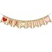 He or She Valentines Day Gender Reveal Burlap Banner Little Sweetheart Baby Shower Garlands Red Pink Party Ideas