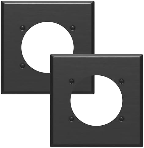 LIDER NEMA 14-50R Wall Plate, 1-Gang Stainless Steel Outlet Cover