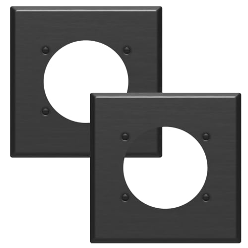 LIDER NEMA 14-50R Wall Plate, 1-Gang Outlet Cover, Stainless Steel, 2-Pack