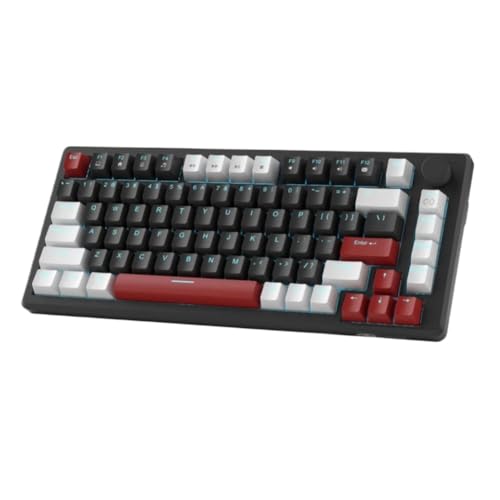 Clavier de jeu mécanique 75% interrupteur jaune switch rouge périphérique PC filaire