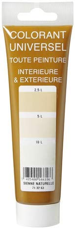 COLORANT A DILUER MELANGER JUSQU'A 10L MARRON JAUNE TERRE DE SIENNE ORANGE PASTEL POUR TOUTES PEINTURES INTERIEUR OU EXTERIEUR Cover