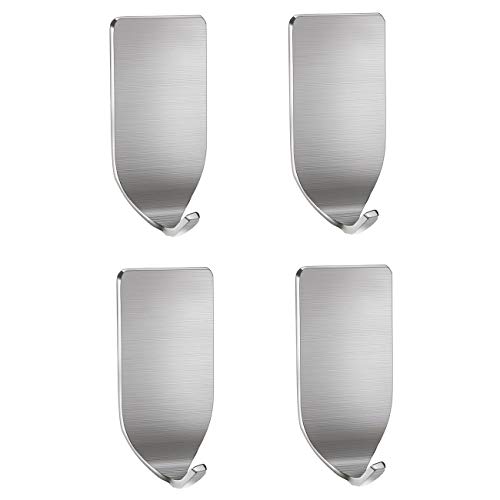 4 Pcs Nail Free Adhesive Hooks for Home Use, 304