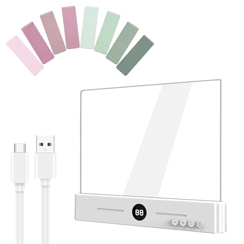 Book Page Light for Reading at Night Flat Book Light for Bed White