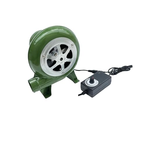 JCKJWL Soplador eléctrico for barbacoa, apto for mini barbacoas, herrero, forja y soplador con adaptador de velocidad. Ventilación eficaz de alta presión(60W)