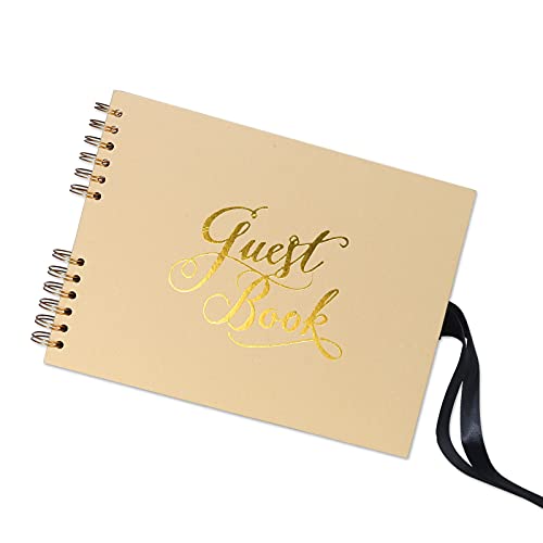 Kijeta Polaroid Wedding Guest Book, 11.5 X 8.5 Inches, 80 Blank Pages Guestbook For Funeral, Baby Shower, Birthday, Bridal Shower, Graduation Party, 50Th Anniversary #TOP7