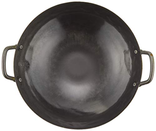 Wok de Hierro Yamada 27 cm grosor 1.2 mm negro miniatura 3