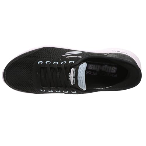 Skechers Skechers Women's Go Walk Flex Clear Creek Waterproof Hands Free Slip-Ins Sneaker, Black/Mauve, 7.5