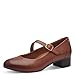Produktbild TAMARIS Comfort Damen Pumps mit Riemen aus Leder mit Klettverschluss, Braun (Cognac), 39 EU