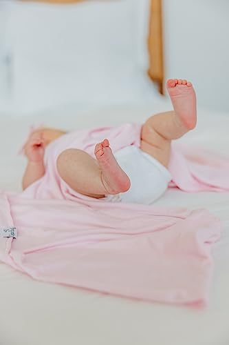 Image of Copper Pearl Swaddle Blankets for Newborns | Soft Stretchy Receiving Blankets for Boys and Girls | Large 46 x 46 Inch Baby Blankets | Lightweight and Breathable Swaddles | Blossom