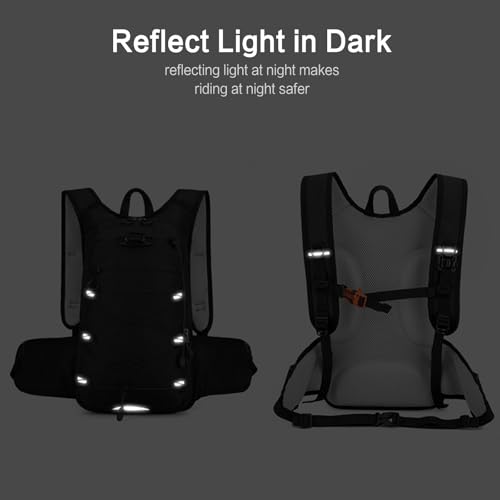Mochila de senderismo impermeable ligera 18L negro miniatura 6