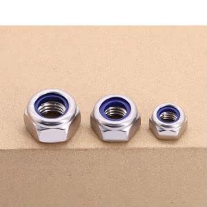 M14-2.0 (6 Pcs) Hex Locknuts, Hexagon Head Lock Nuts, 304 Stainless Steel 18/8, Hex Drive, DIN985 image 5