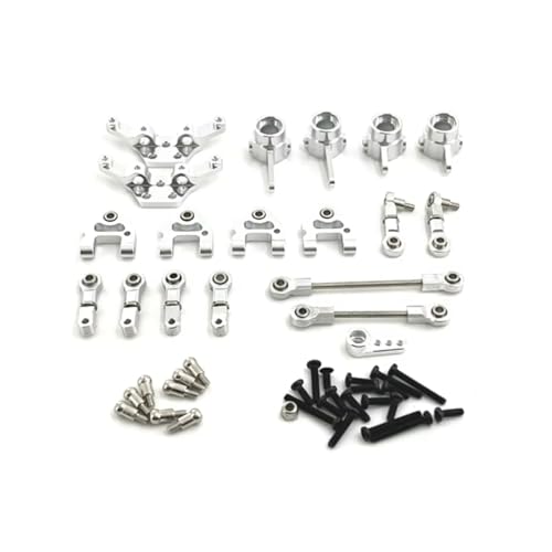 RC�J�[�̃A�b�v�O���[�h For Wltoys 284161 284010 284131 K989 K979 K969 P929 P939 1/28 ���^���A�b�v�O���[�h�p�[�c�L�b�g �X�e�A�����O�J�b�v RC�J�[�A�b�v�O���[�h�A�N�Z�T���[�Z�b�g(Silve