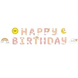 Rainbow Happy Birthday Banner,Sunshine Birthday Banner,Rainbow Banner for Kid Party Supplie