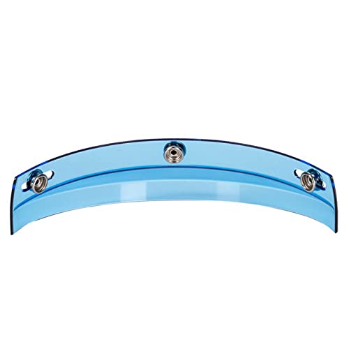 Garende Retro Helmet Visor, 3 Snap Universal Shade For Retro Helmets Accessories Spare Parts, Transparent Blue #TOP1