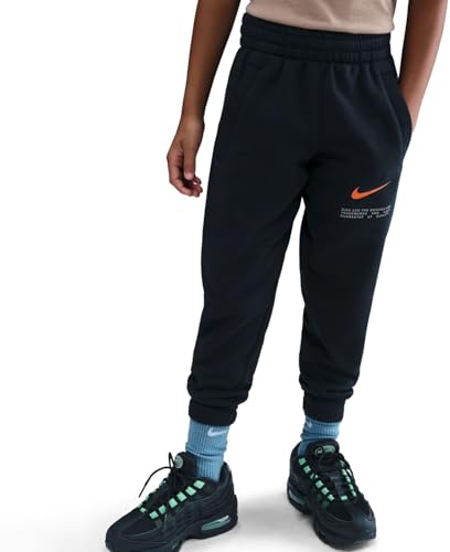 Nike Pantalon K NSW Club FLC Jggr Brnd Nrg en molleton chaud avec chevilles côtelées