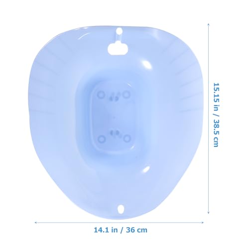 Lavabo de asiento cómodo de plástico resistente para mujeres y ancianos 3