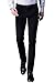 INFLATION Mens Wrinkle-free Casual Pants Slim-Tapered Stretch Dress Pants,Flat Front Suit Pants,Black Pants