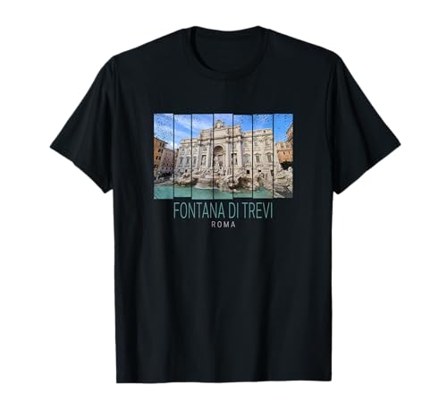 Trevi Fountain Retro Rome Italy Vintage Souvenir For Holiday T-Shirt
